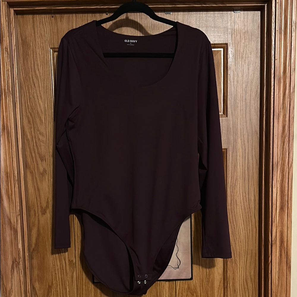 Women's Long Sleeve Bodysuit - Dark Purple